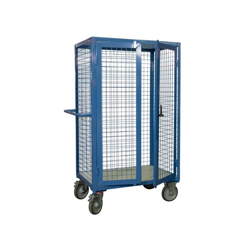 Chariot grillagé verrouillable 500 kg 1000 mm 700 mm 500 kg chariot grillagé verrouillable 500 kg 1 