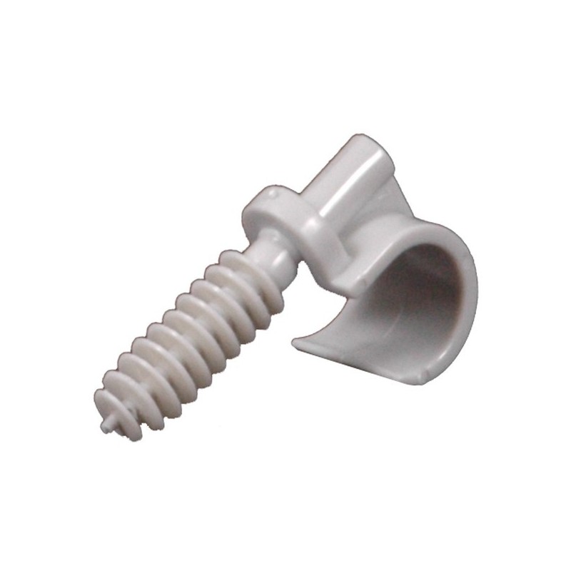 Fixations pour tube irl clips parapluie simple ø 20 à 25 mm gris 1 sachet(s) de 10 pièce(s) - debfle