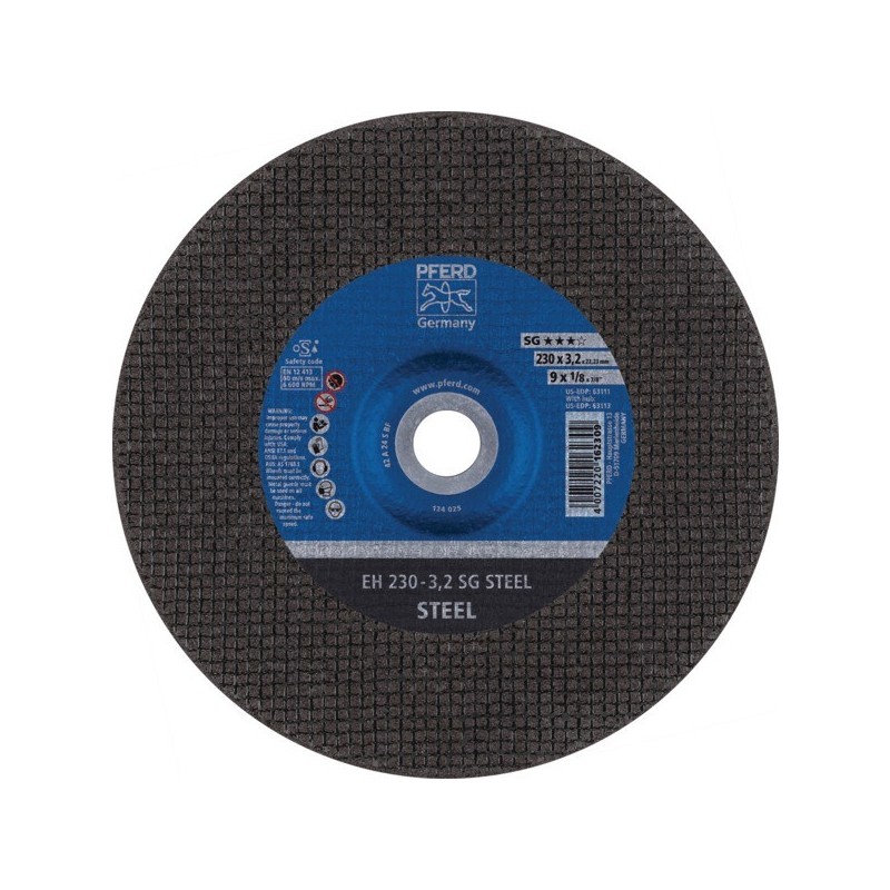 Disque à tronçonner acier ligne performance sg disque tronçonner acier sg md 230 x 3.2 x 22.23 acier