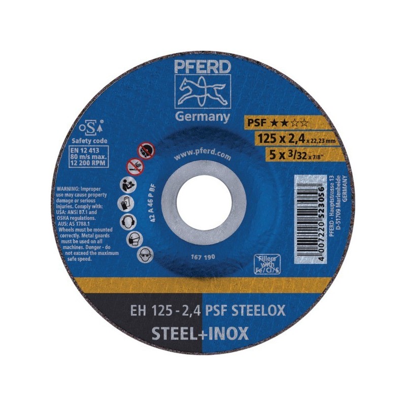 Disque à tronçonner inox ligne universel psf disque tronçonner inox psf md 125 x 3.2 x 22.23 12200 1