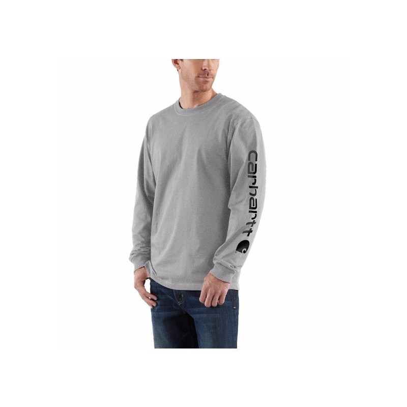 Tee-shirts col rond manches longues tee-shirt manches longues gris txl 200 - 300 g xl coton t-shirt