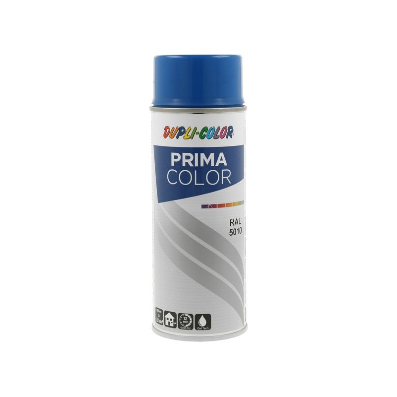 Peinture prima aérosol prima ral 5010 bleu gentiane supports neufs ou sains courante brosse/rouleau acrylique eau 1 heure(s) 2 m²/l 2 2 heure(s) 400 m