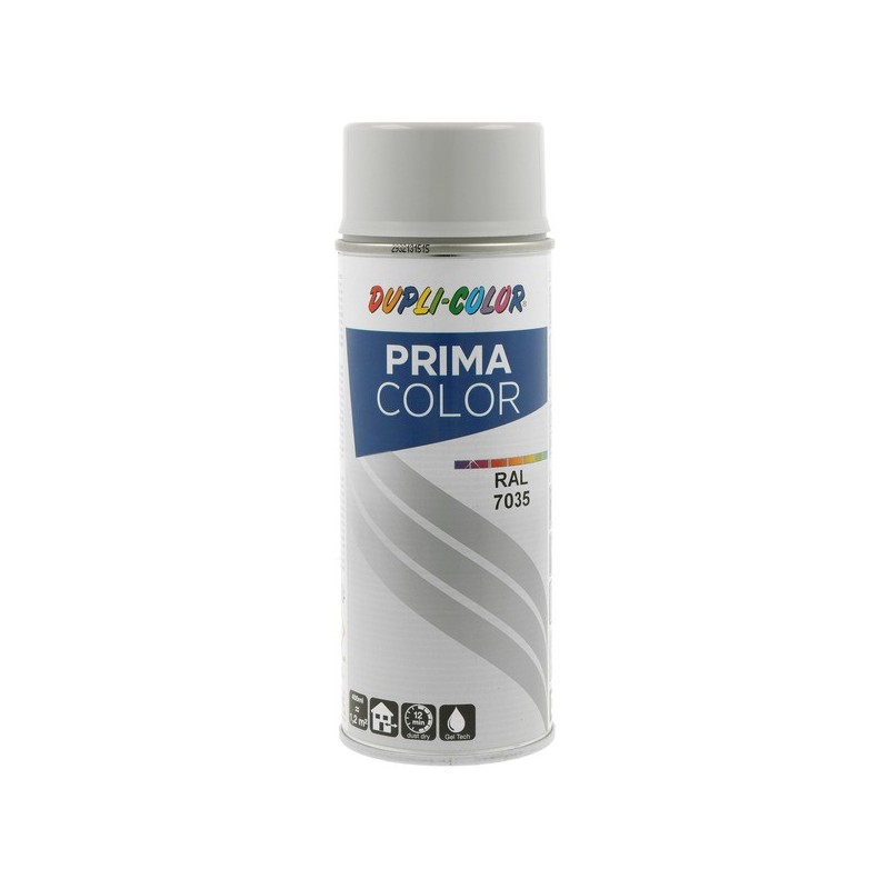 Peinture prima aérosol prima ral 7035 gris lumineux supports neufs ou sains courante brosse/rouleau 