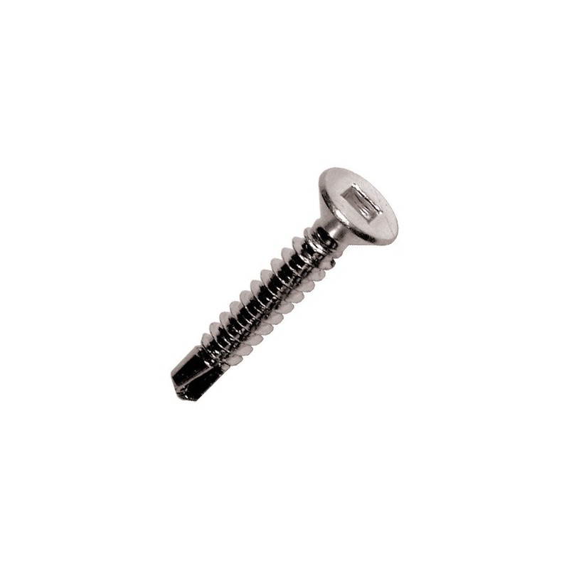 Vis autoperceuse tête fraisée à empreinte carrée - menuiserie aluminium vis autoperceuse tête fraisée carrée ø 3,9 x 19 mm - inox a2 tête fraisée (tf)