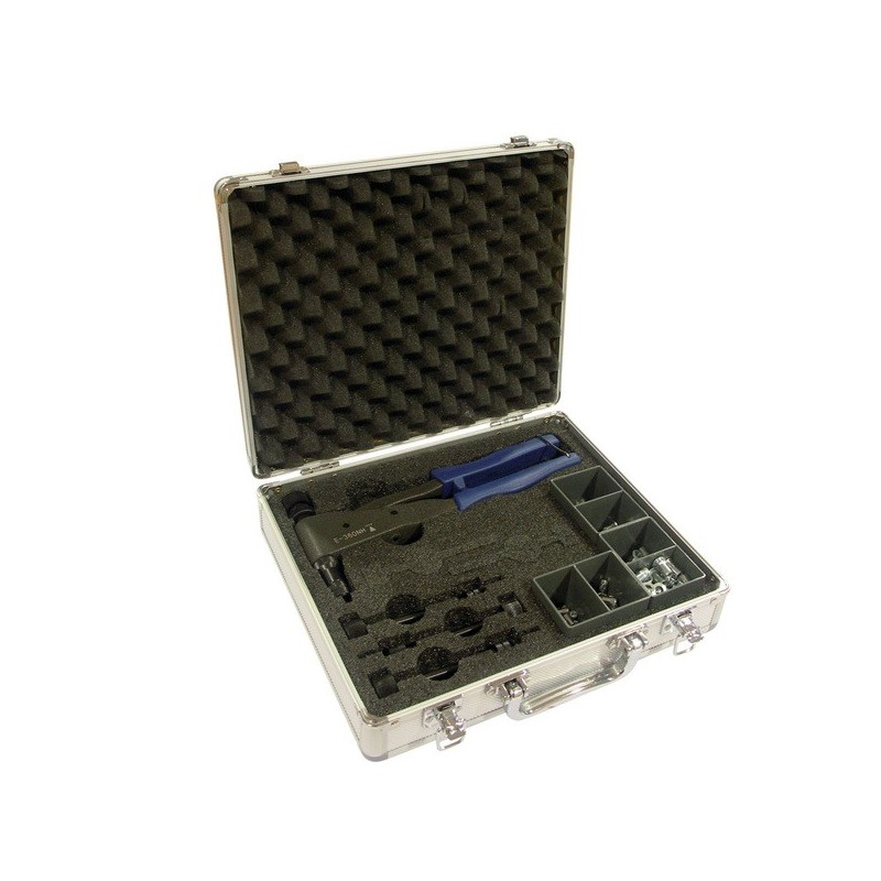 Mallette de 180 écrous avec pince manuelle e-360nh mallette de 180 écrous avec pince manuelle e-360n