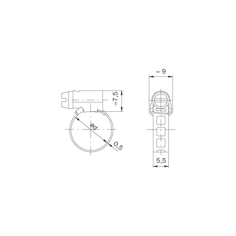 COLLIER SERFLEX ACIER