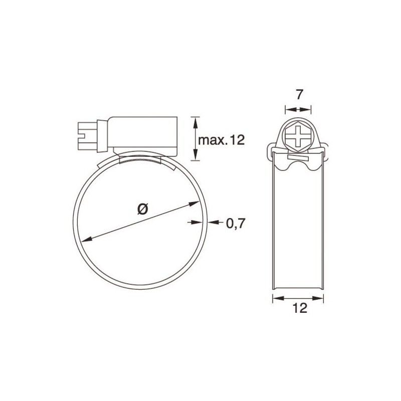 Collier SERFLEX à bande pleine - Inox - qualité professionnelle - Champion  Direct