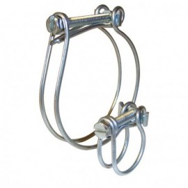 Collier double fil - Acier galvanisé W1