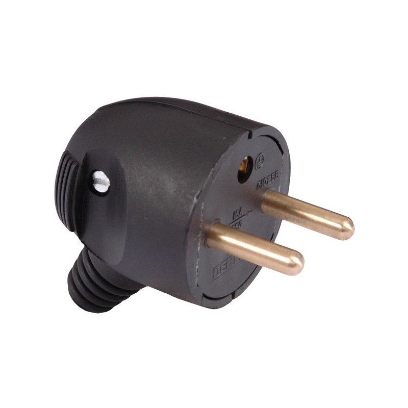 Fiches mâles 2p+t 16 a fiche mâle 10/16 a noir 1 pièce(s) - debflex