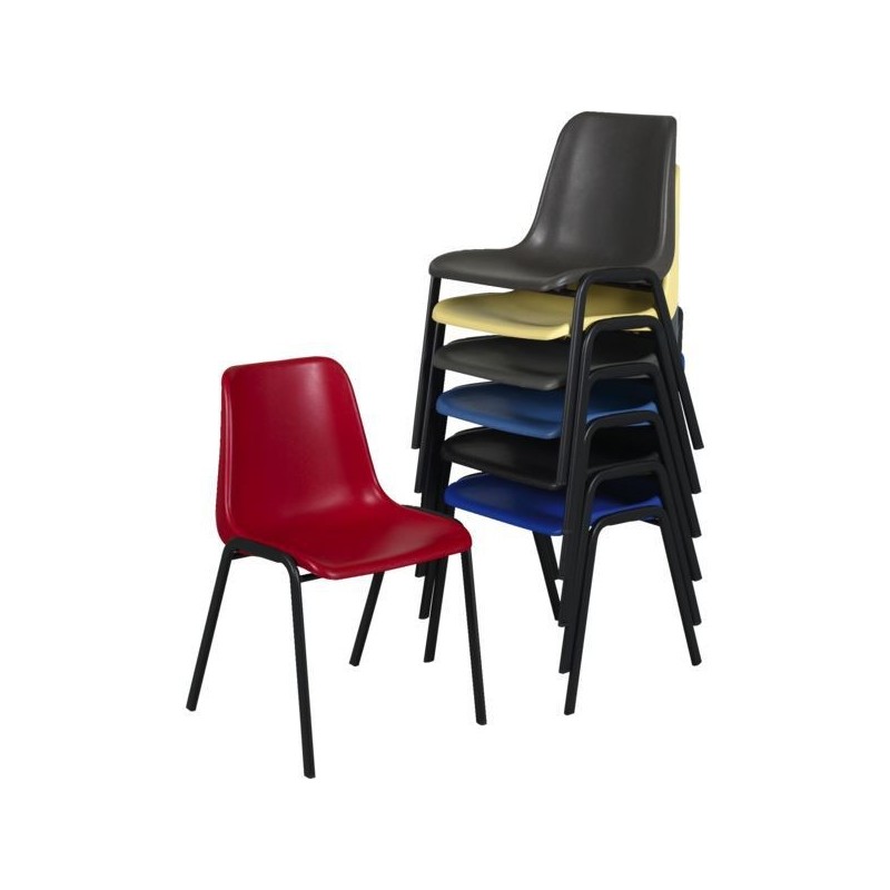 Chaise à coque plastique chaise à coque plastique gris 1 pièce(s) - caray