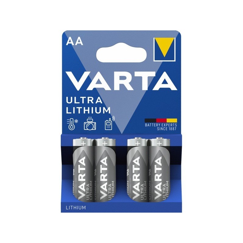 Piles lithium pro lithium piles lithium pro lithium lr06 / aa lr06 / aa lithium 1 blister(s) de 4 pi