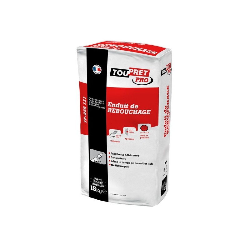 Enduits de rebouchage poudre enduit de rebouchage poudre 1 sac(s) de 15 kilogramme(s) - toupret