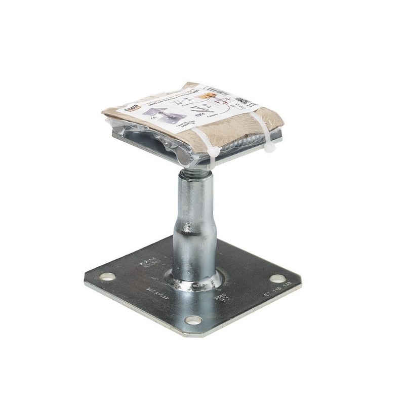 Kit pied de poteau réglable avec fixations bois et béton kit pied de poteau réglable avec fixations 