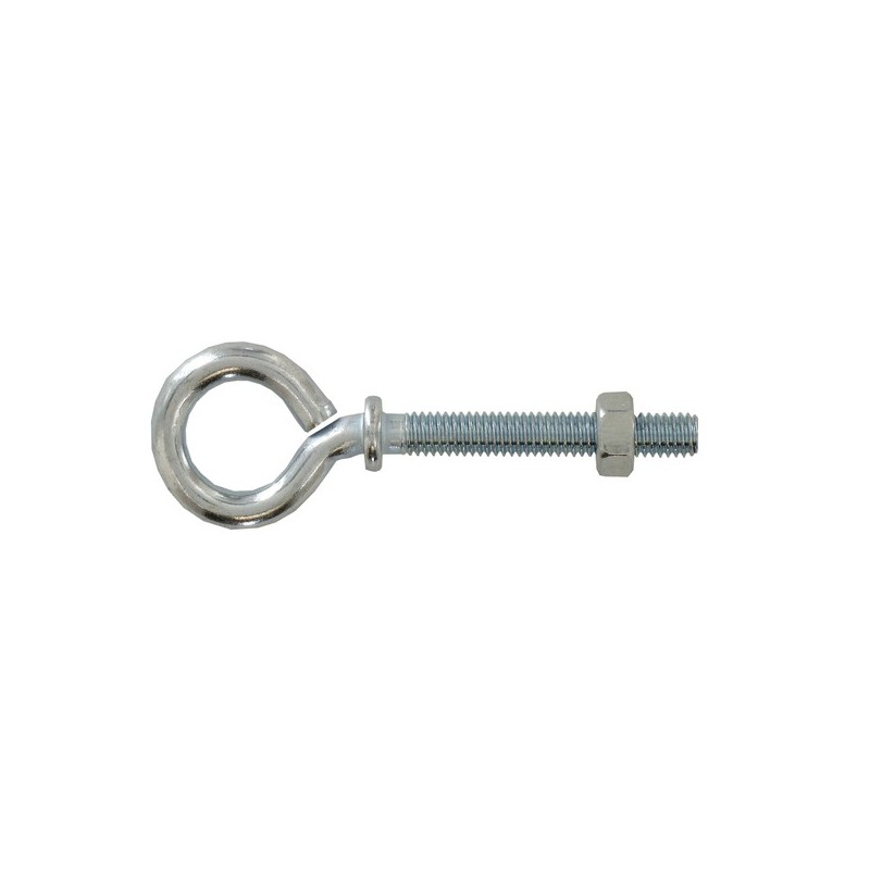 Piton à collerette - acier zingué piton à collerette ø 6 x 50 mm sous tête - zingué blanc 1 sachet(s