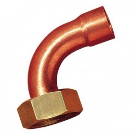 Raccords 2 pièces coudés à emboîture - Cuivre/Laiton