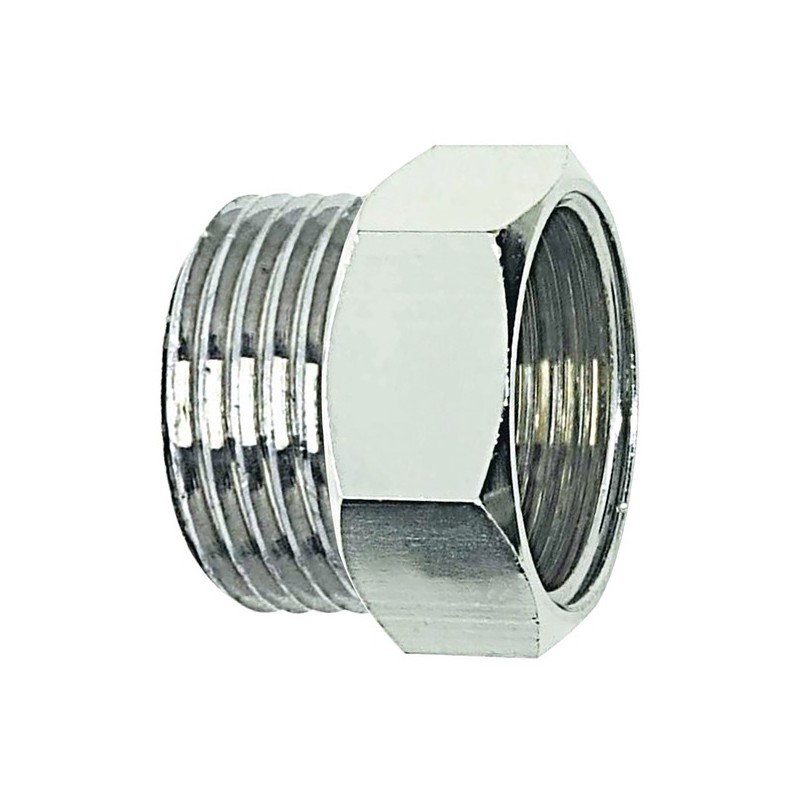 Mamelons mâles/femelles égaux - laiton/chromé mamelon égal mâle/femelle 20 x 27 chromé 1 pièce(s) -