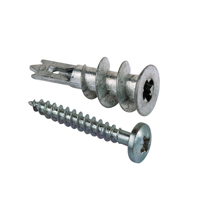 Cheville autoforeuse gkm - zamak interieur, en milieu sec, exterieur sous abri charges légères de 1 