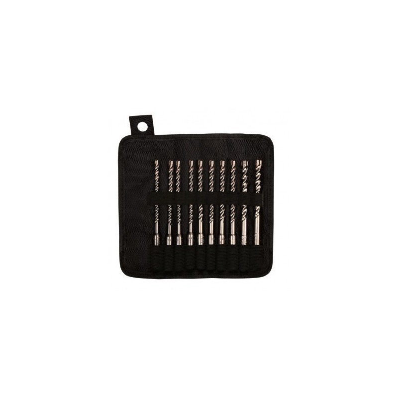 Trousse 10 forets booster l160 diam 6/8/10 sds + béton et matériaux trousse 10 forets booster l160 d