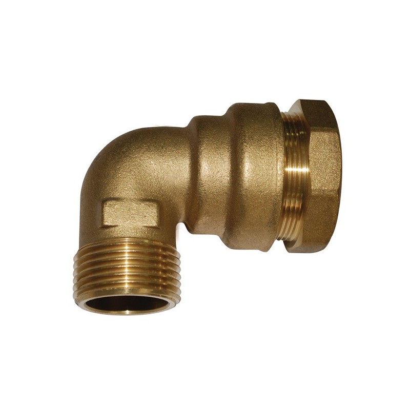 Coudes laiton pour tube polyéthylène (pe) coude mâle 15x21 / ø 20 mm - laiton 1 pièce(s) - boutte