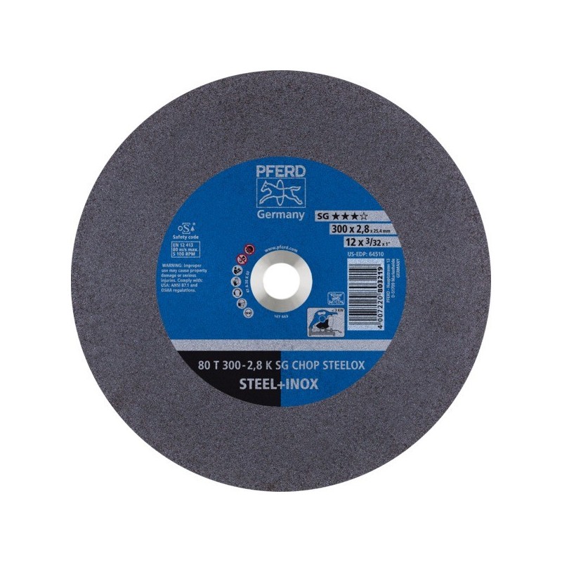 Disques à tronçonner machines stationnaires ligne performance sg chopsaw disque à tronconner 80 t 30