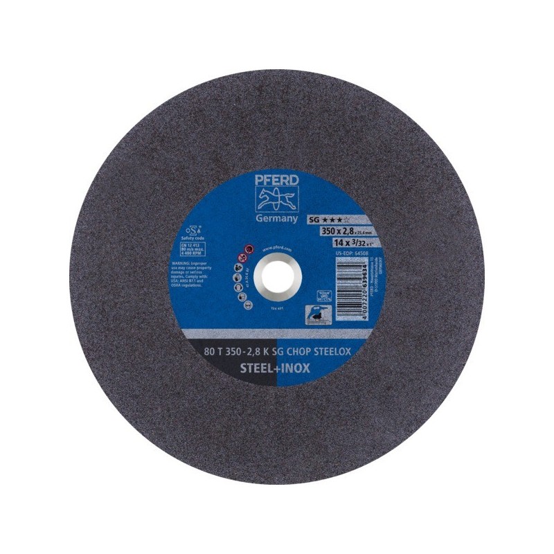 Disques à tronçonner machines stationnaires ligne performance sg chopsaw disque à tronconner 80 t 35