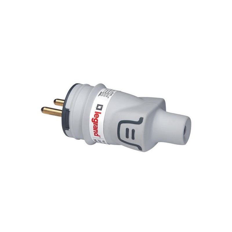 Fiches et prolongateur plexo étanche ip44 fiche mâle avec terre plexo 1 pièce(s) - legrand snc