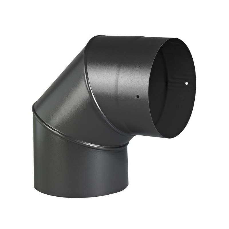 Coudes émail noir mat coude sanpli e90° mat ø 180 mm 1 pièce(s) - tolerie emaillee nantaise