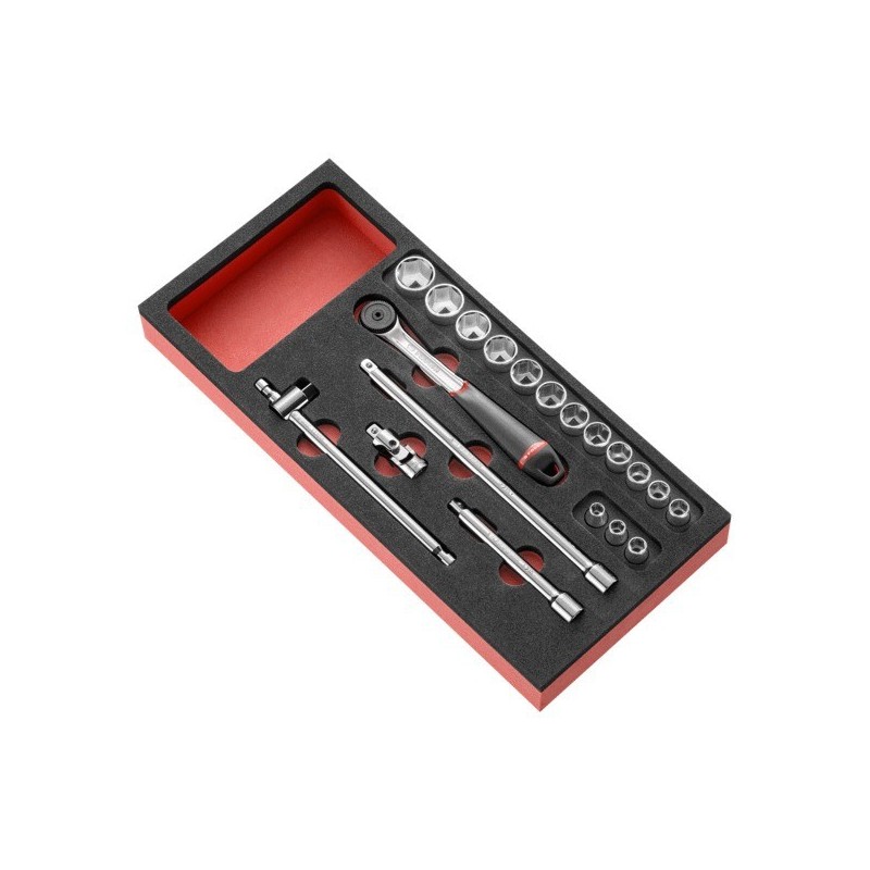 Module mousse cliquet douilles 3/8 module mousse cliquet douilles 3/8 1 pièce(s) - facom