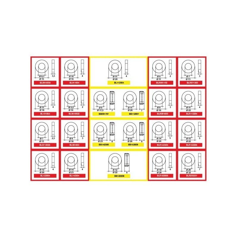 Malettes bagues laiton malette bagues laiton menuiserie métallique 1 coffret(s) de 746 pièce(s) - to