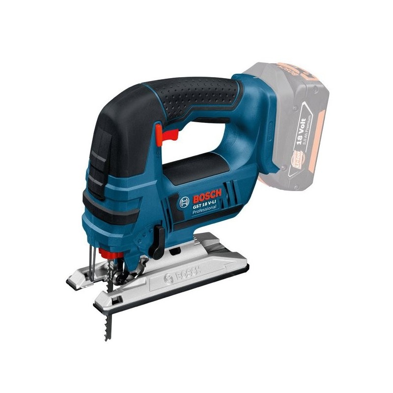 Scie sauteuse gst 18 v-li b solo 18 v 5 ah moteur charbon batterie 2.4 kg etrier 1 coffret(s) scie s