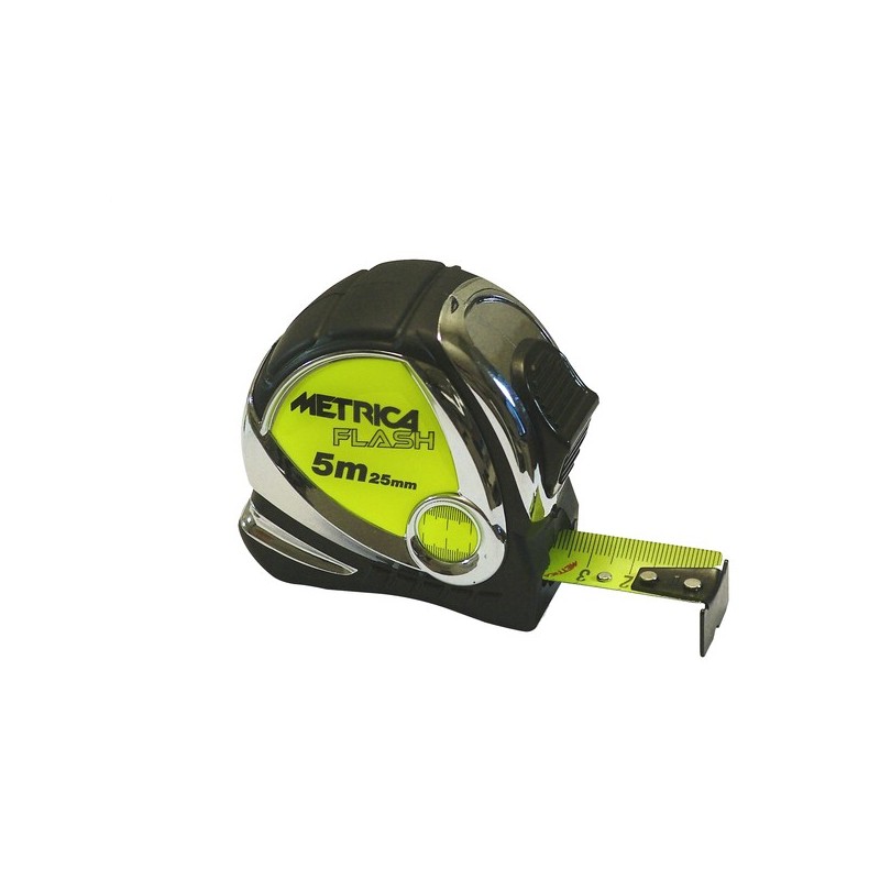 Mètres à ruban fluorescents mètre ruban double action fluo 8 m x 25 mm 1 pièce(s) - metrica