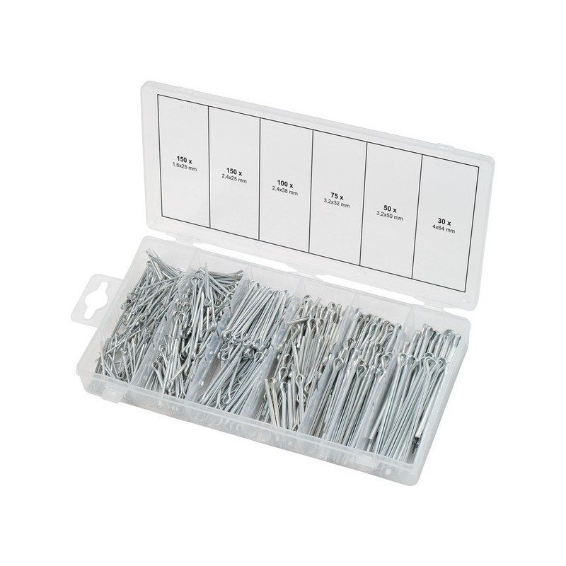 Coffret goupilles fendues coffret goupilles fendues 1 coffret(s) de 555 pièce(s) - ks tools