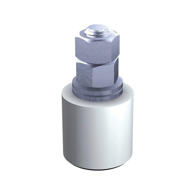 Olives de guidage industriels 1 pièce(s) olive nylon ø40mm h80mm totale 40mm olive écrou 2xm14 - man