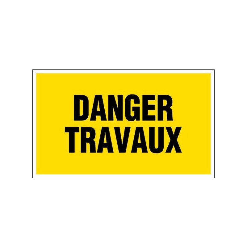 Panneaux chantier attention travaux panneau 330 x 200 mm danger travaux 1 pièce(s) - novap