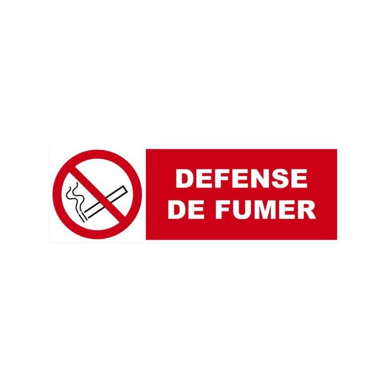 Panneaux d'interdiction panneau - défense de fumer 450 x 150 mm 1 pièce(s) - novap