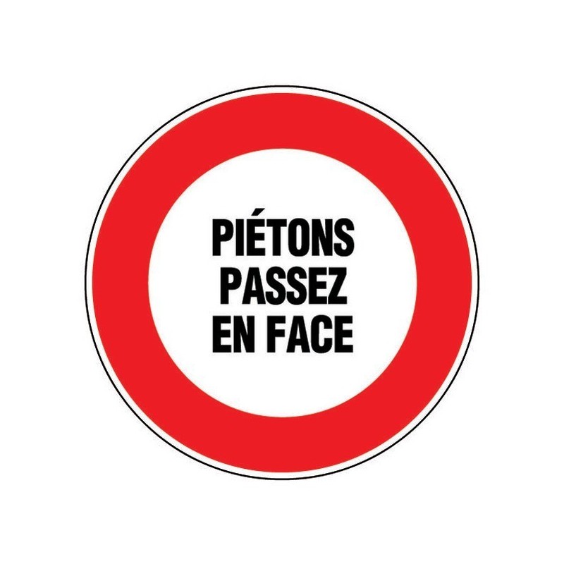Disques d'interdiction disque ø300 mm - piétons passez en face 1 pièce(s) - novap