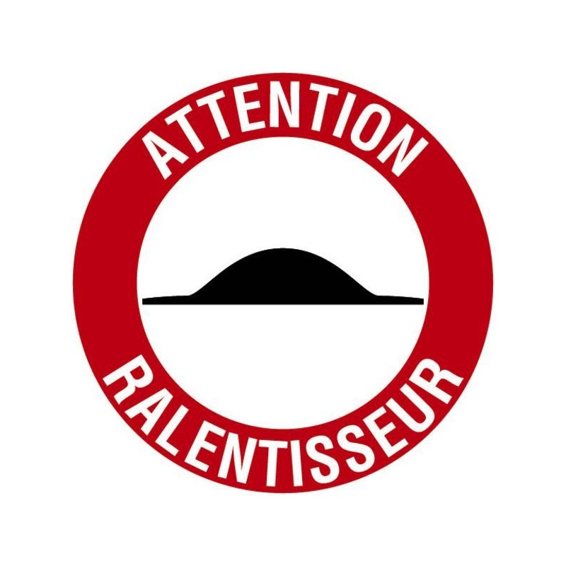 Disques d'interdiction disque ø300 mm - attention ralentisseur 1 paquet(s) de 5 pièce(s) - novap