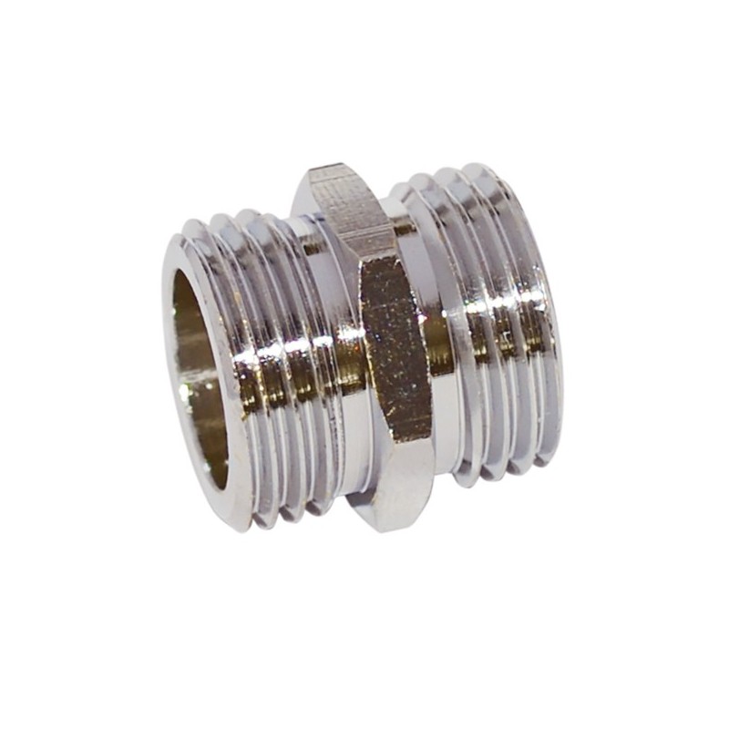 Mamelons mâles/mâles égaux - laiton/chromé mamelon laiton à visser mm20/27 - chromé 1 pièce(s) - bou