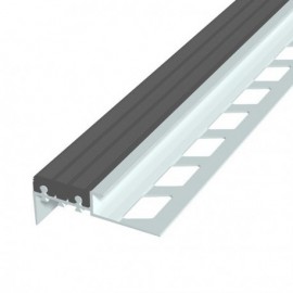 Nez de marche aluminium et insert PVC