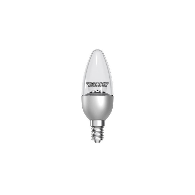 Ampoules flammes gradables led e14 flamme claire gradable 6w 2700 °k 470 lm 160° 2000 heure(s) blanc