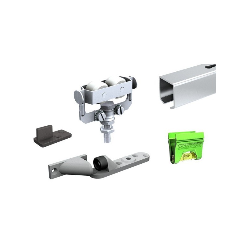 Ensemble système coulissant supercadette rail acier 2,30m ensemble système coulissant supercadette r