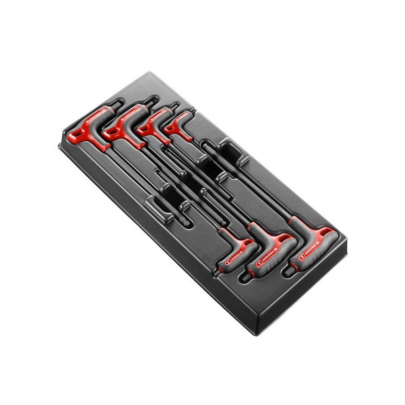 Module de 7 clés mâles en t 6 pans module de 7 clés mâles en t 6 pans 1 jeu(x) de 7 pièce(s) - facom