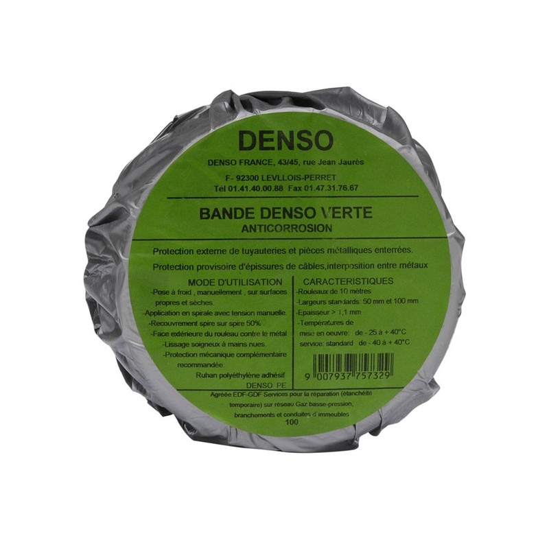 Bande densoverte vert 50 mm bande densoverte 10.00 m 1 rouleau(x) - geb sas