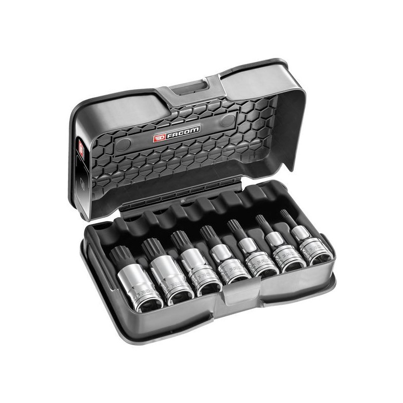 Jeu de 7 douilles 1/2 xzn jeu de 7 douilles 1/2 xzn 1 coffret(s) de 7 pièce(s) - facom