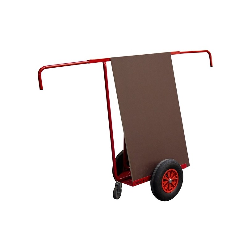 Chariot porte-panneaux roues pneumatiques 400 kg 800 mm chariot porte-panneaux roues pneumatiques 1 