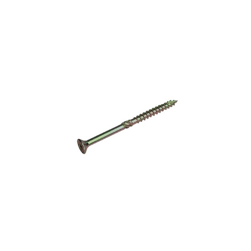 Vis ossature bois rocket tête fraisée à empreinte torx - acier zingué tête fraisée (tf) bois, bois dur, panneau de bois torx (x) 6 mm 90 mm assemblage