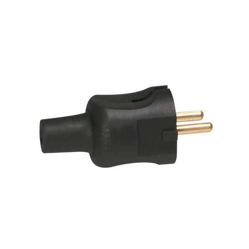Fiche mâle caoutchouc 2p 16 a noir fiche mâle caoutchouc 2p 16 a noir 1 pièce(s) - legrand snc