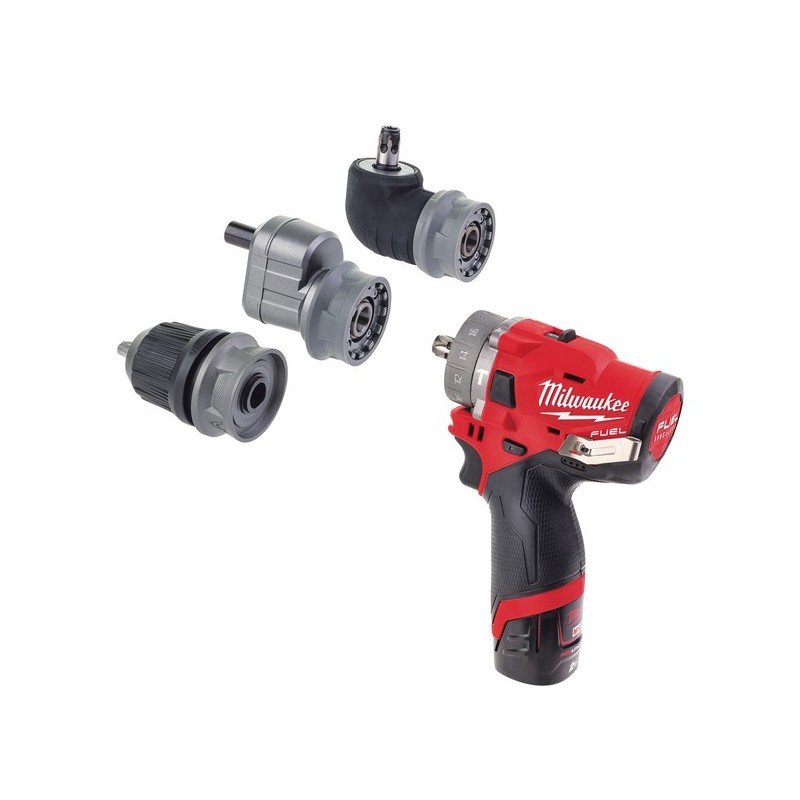 Perceuse-visseuse 6 en 1 m12 fpdxkit-202x 12v 2x2ah 1.2 kg 2 batterie 13 mm 12 v 2 ah moteur sans ch