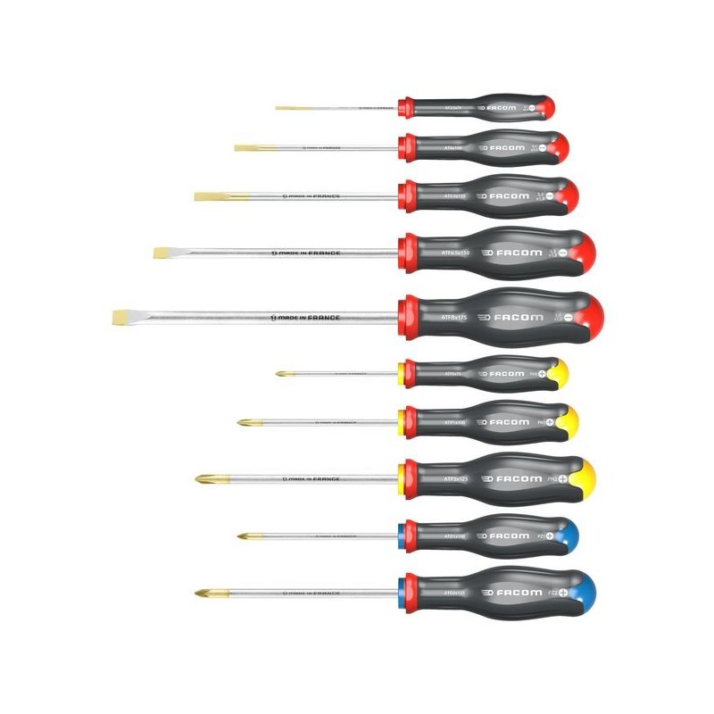 Jeu de tournevis protwist® fente/ph/pz jeu tournevis protwist® lame ronde et hexagonale fente/ph/pz