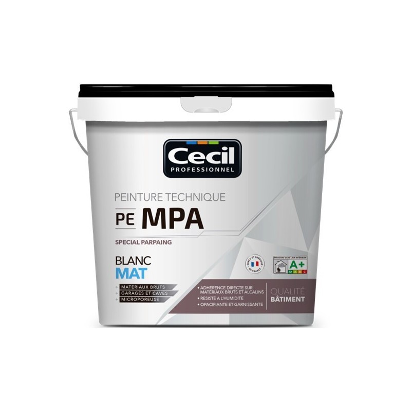 Peintures spécial parpaing pe mpa peinture blanc mat spécial parpaing pe mpa intérieur acrylique bro